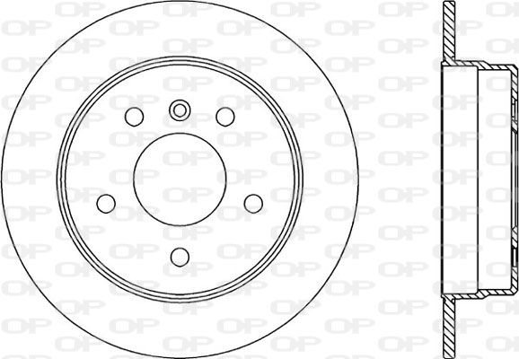 OPEN PARTS Тормозной диск BDA1952.10